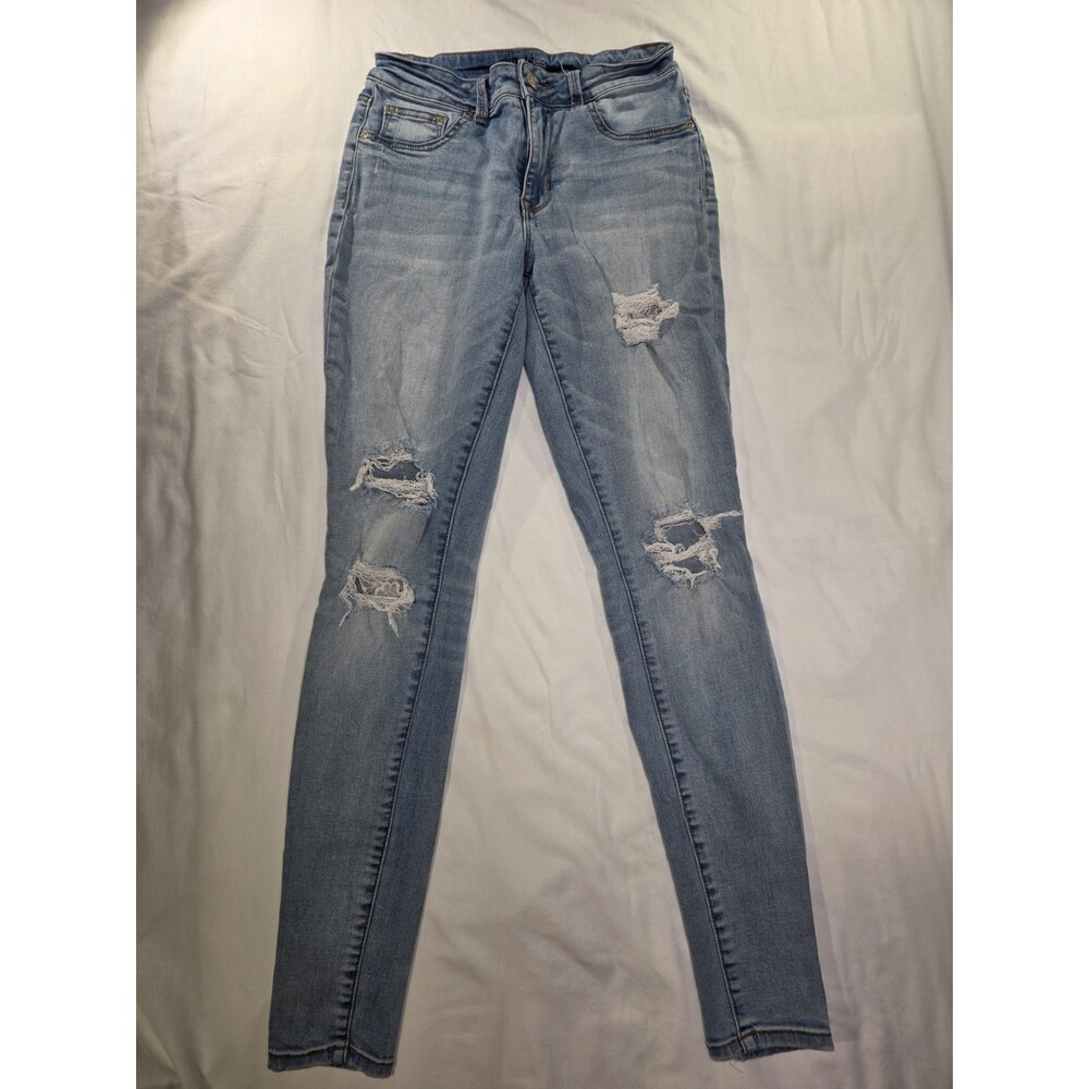 Maurice’s Women’s Skinny Jeans, Distressed, Lace  Size Small Long High Rise